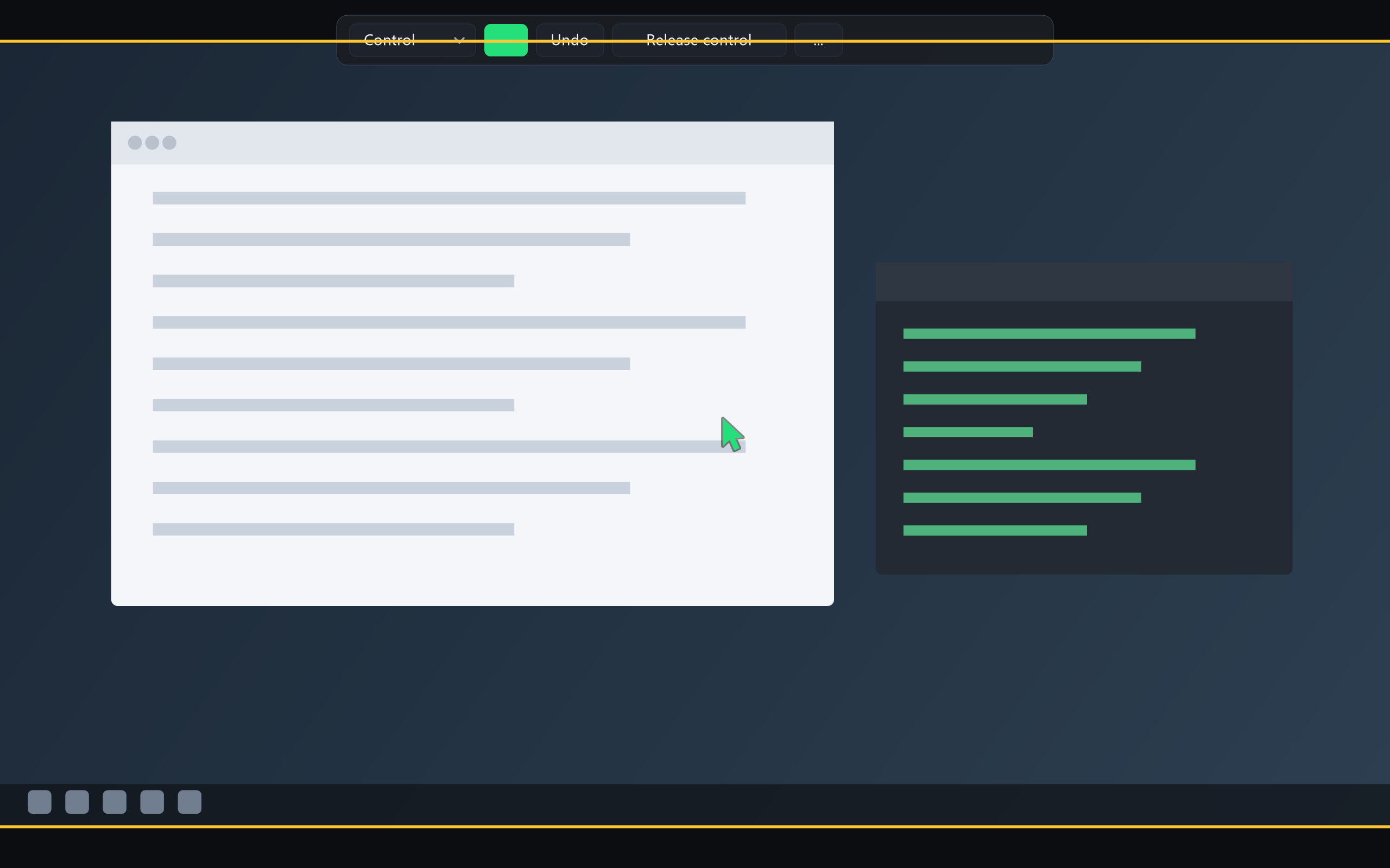 Full screen session